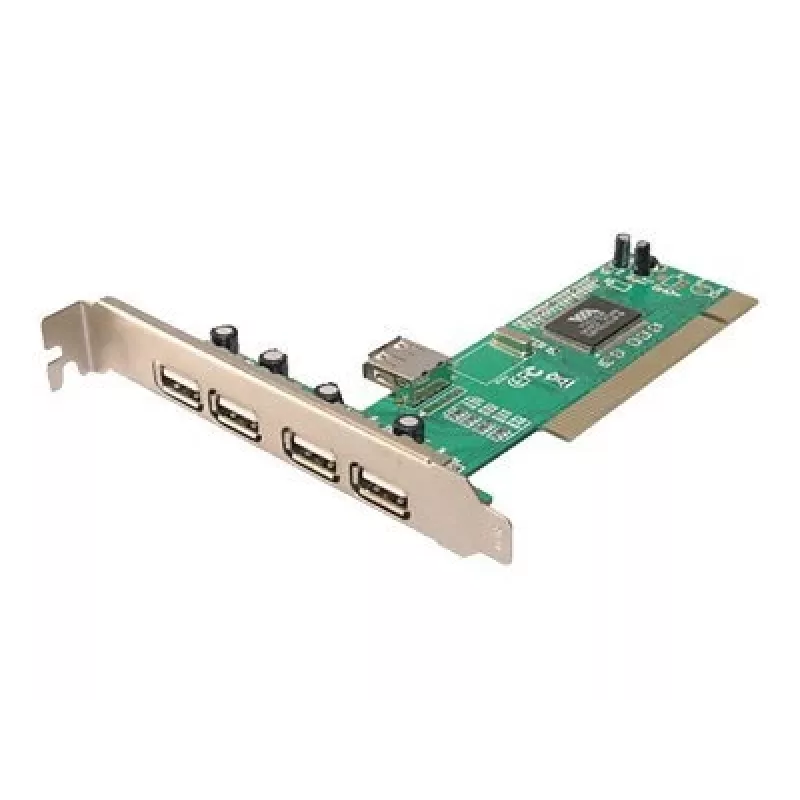 LogiLink PC0028 USB 2.0 PCI -kortti, 4 ulkoista + 1 sisäistä porttia