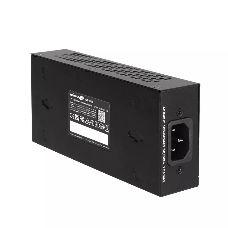 Edimax Pro GP-103IT Gigabit PoE++ -injektori, 90 W