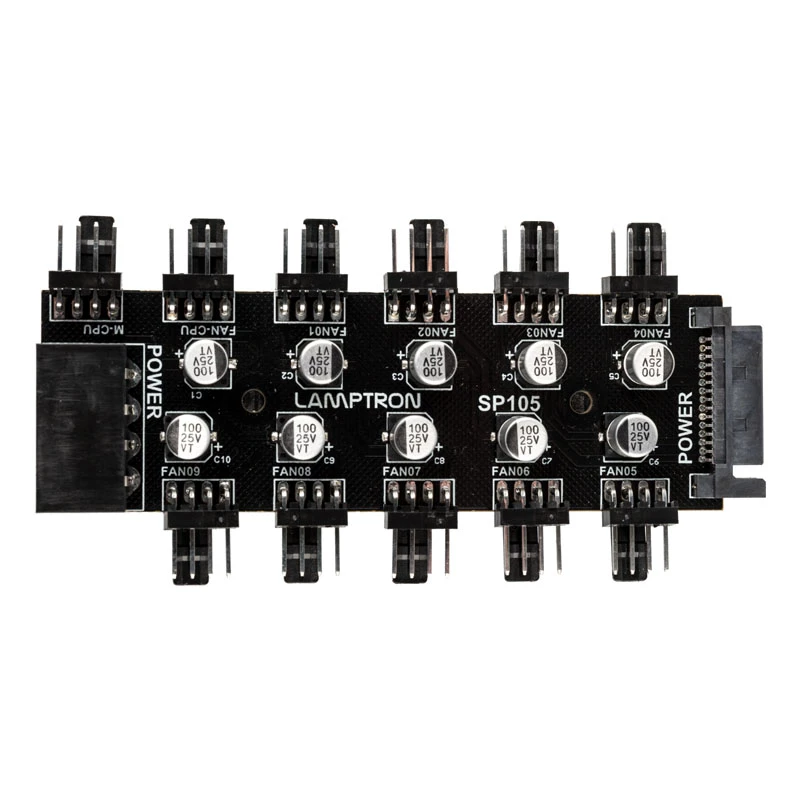 Lamptron SP105 10-kertainen PWM-tuuletinkeskitin