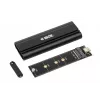SSD-kotelo IBOX HD-07 1x M.2-asemalle, USB 3.2 Gen 2 (10 Gbit/s), USB-C, musta