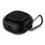 Tech-Protect Rough Carbon suojakuori Samsung Galaxy Buds 2 Pro/2/Live/Pro -latauskoteloon, musta
