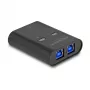 DeLOCK USB-kytkin 2 PC 1 laitteeseen 5 Gbps musta