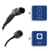 AKYGA AK-SC-E28 Type-2-Schuko-adapterikaapeli EV-latureille 16A 0,3m musta