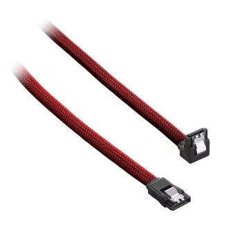 CableMod ModMesh - SATA-kaapeli - Serial ATA 150/300/600 - SATA (W) kulmaliitin SATA (W) - 60 cm - verenpunainen (CM-CAB-RSAT-N60KBR-R)