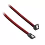 CableMod ModMesh - SATA-kaapeli - Serial ATA 150/300/600 - SATA (W) kulmaliitin SATA (W) - 60 cm - verenpunainen (CM-CAB-RSAT-N60KBR-R)