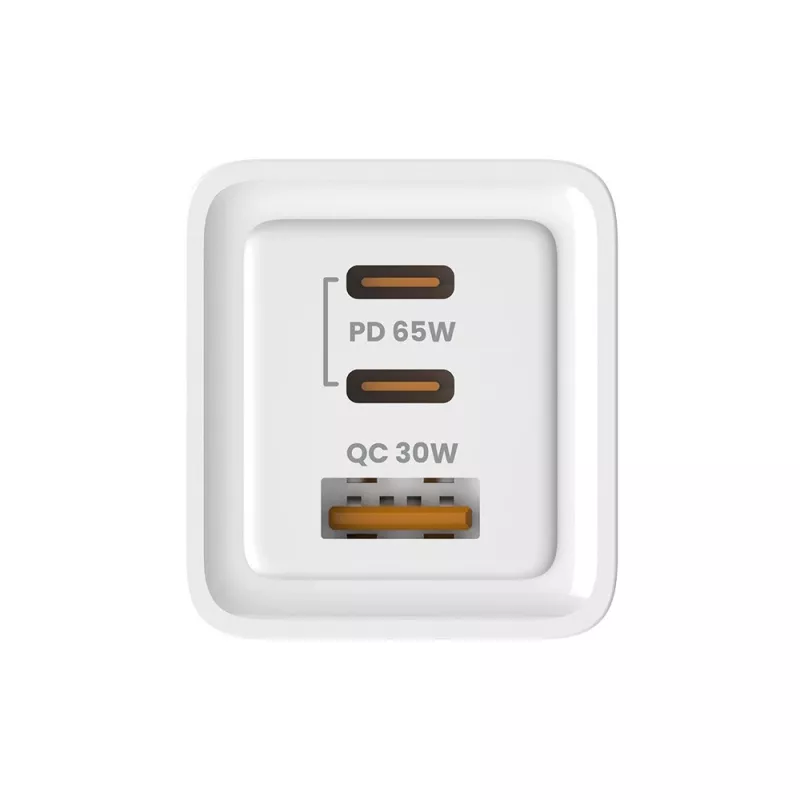 SAVIO LA-07 GaN 65W virtalähde, USB, QC4.0+, PD 3.0, valkoinen