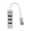 Sbox H-204W USB 4-porttinen keskitin kokosvalkoinen