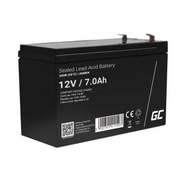 UPS battery Green Cell AGM04 12V 7Ah Sealed Lead Acid (VRLA) black, 1 pc