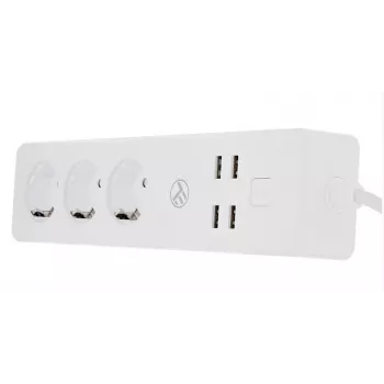 Tellur WiFi älypistorasia 3 AC-pistorasialla ja 4 USB-portilla (4A)