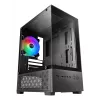 Mini-tornikotelo TACENS Mars Gaming MC-SE2 — Mini-ITX / Micro-ATX, musta, sivulasiseinä, pohjavirtalähde, tukee 2x2,5