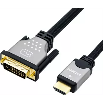 ROLINE 11.04.5876 videokaapeliadapteri 1,5 m HDMI Type-A (standardi) DVI-D musta - hopea (11.04.5876)