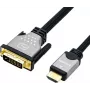 ROLINE 11.04.5876 videokaapeliadapteri 1,5 m HDMI Type-A (standardi) DVI-D musta - hopea (11.04.5876)