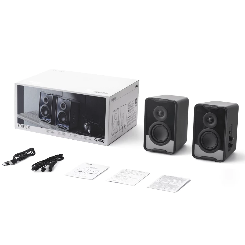 Edifier QR30 pöytäkaiuttimet musta Bluetooth RGB retail - kaiuttimet (QR30-BK)