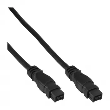 FireWire 800 -kaapeli InLine 39902 1,8 m pistoke/pistoke musta