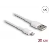 USB-laturikaapeli DeLOCK 87866 iPhone iPad iPod 30 cm