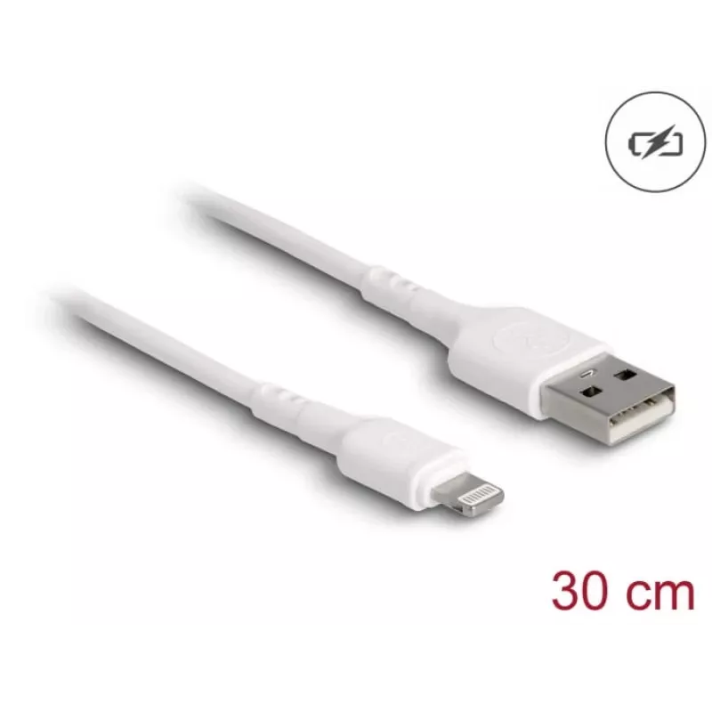 USB-laturikaapeli DeLOCK 87866 iPhone iPad iPod 30 cm