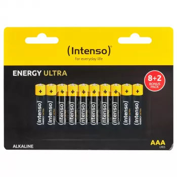 Intenso Batteries Energy Ultra AAA LR03 10 kpl:n pakkaus kutistekalvo