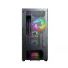Montech X5M (B) Micro Tower -PC-kotelo – Micro-ATX/Mini-ITX, 3x120mm edessä, 1x120mm takana, tukee ATX-virtalähteitä, 2x3,5 inch + 4x2,5 inch, musta