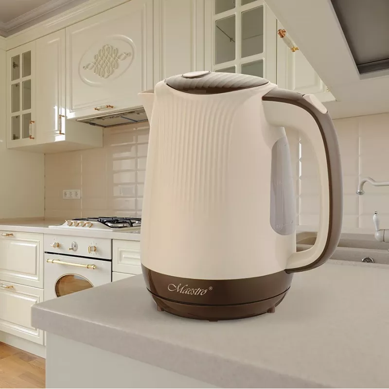 Feel-Maestro MR042 beige vedenkeitin 1,7 L beige, ruskea 2200 W