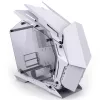 Mini Micro-ATX-tornikotelo Jonsbo MOD3 Tempered Glass White PC-kotelo, Mini-ITX/Micro-ATX-tuki