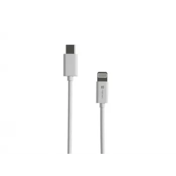Kaapeli Lightning (uros) -> USB-C (uros) 2 m MFi Prati valkoinen Natec NKA-2151