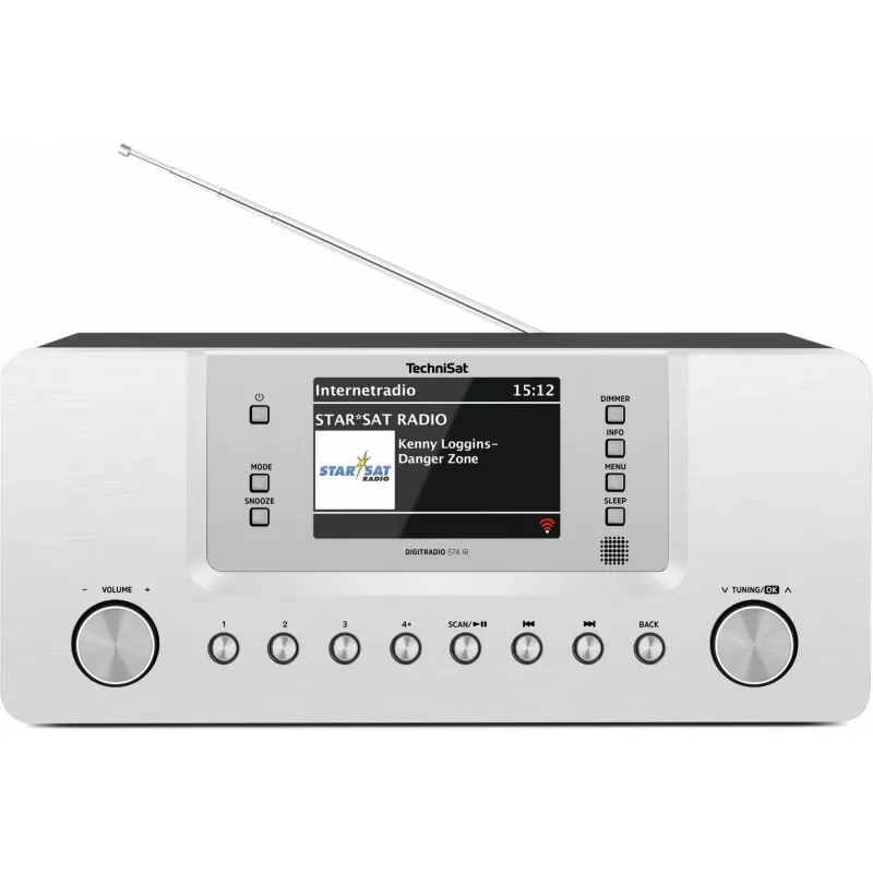 TechniSat DigitRadio 574 IR - audiojärjestelmä - 2 x 5 wattia - hopea (0001/2951)