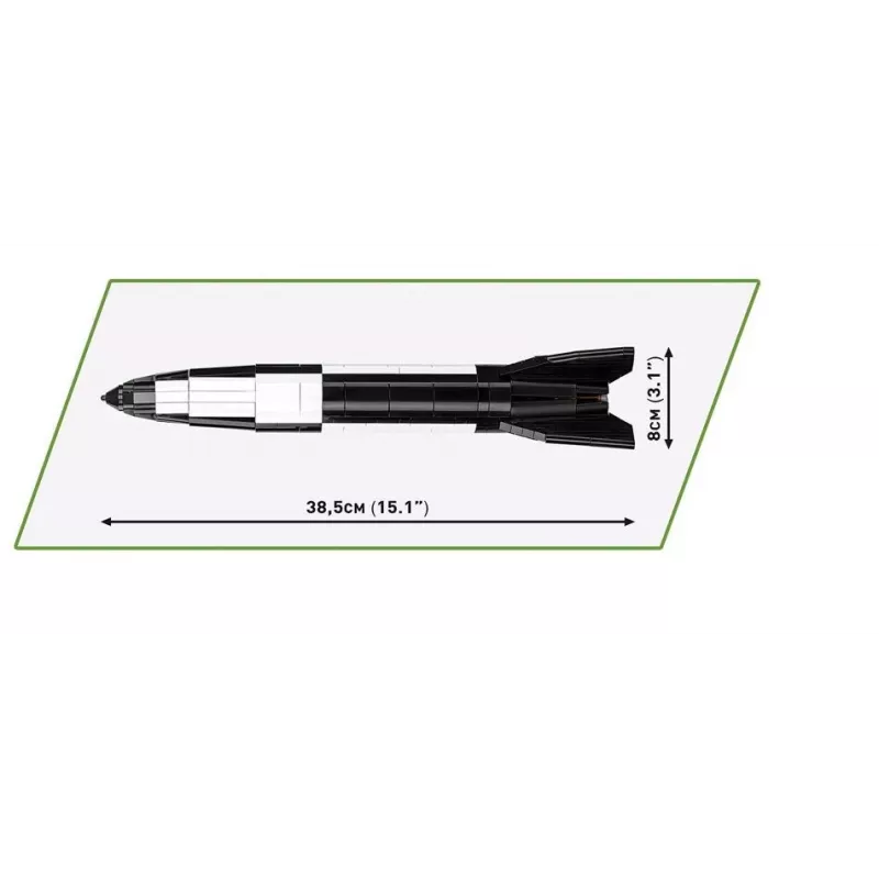 Rakennussarja COBI V2 raketti 560 osaa toinen maailmansota