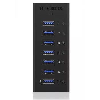 ICY BOX IB-AC618 USB 3.2 Gen 1 (3.1 Gen 1) Type-B 5000 Mbit/s musta