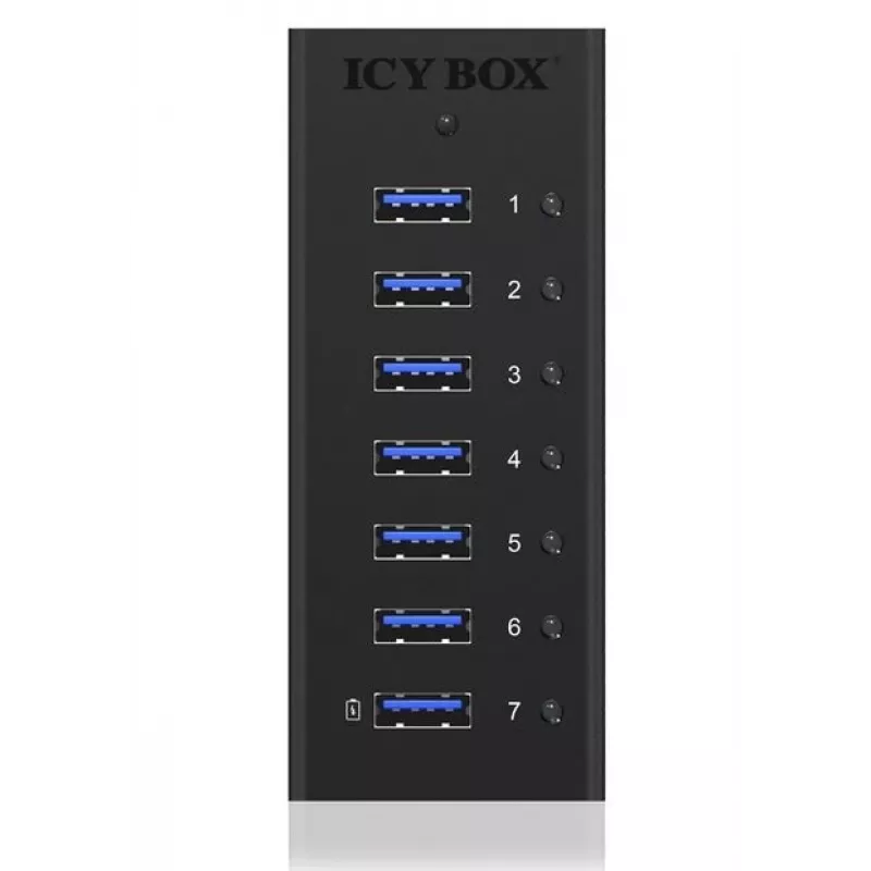 ICY BOX IB-AC618 USB 3.2 Gen 1 (3.1 Gen 1) Type-B 5000 Mbit/s musta