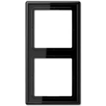 Seinälevy JUNG LS 982 SW musta, duroplasti, ruuviton, 81×152 mm