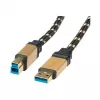 ROLINE Gold - USB-kaapeli - USB Type-A (uros) - USB Type-B (uros)