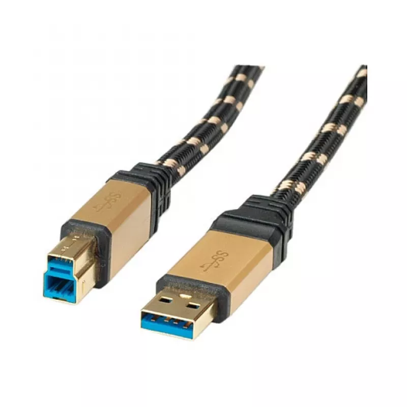 ROLINE Gold - USB-kaapeli - USB Type-A (uros) - USB Type-B (uros)