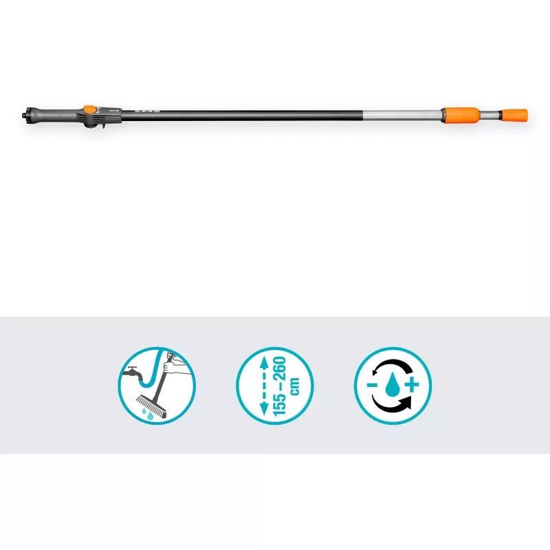 Gardena Cleansystem teleskooppivarsi M-XL, 155–260 cm