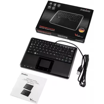 Perixx PERIBOARD-510H Plus näppäimistö USB espanja musta (PERIBOARD-510 H PLUS ES)