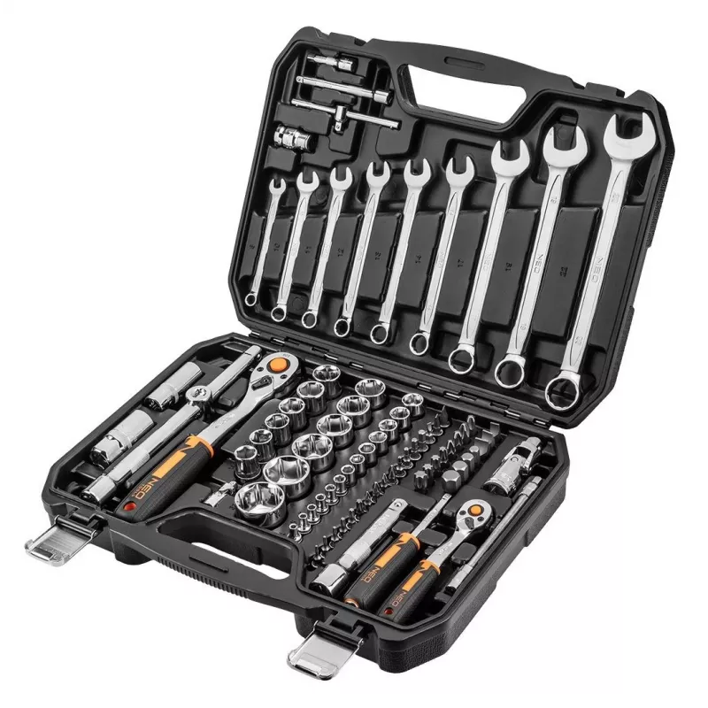 NEO tools 10-058 hylsy-/ruuvausavainsarja