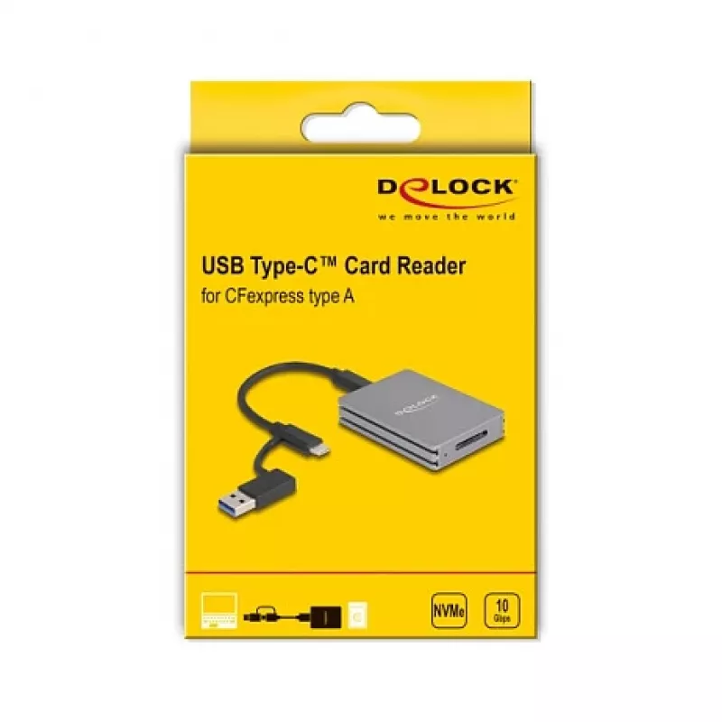 Delock 91012 USB Type-C -kortinlukija CFexpress tyyppi A