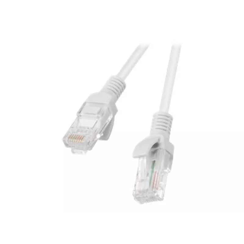 LANBERG Cat5e U/UTP RJ-45 patch-kaapeli PCU5-10CC-1500-S, 15 m, harmaa, CCA, 26 AWG, 100 MHz