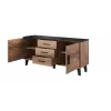 Cama sideboard LOTTA 150 2D3S wotan oak + mat musta
