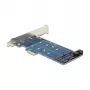 DeLOCK 89374 PCI Express x1 -kortti 2x sisäiselle M.2 NGFF:lle