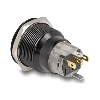 Paneelipainonappi DELOCK 22015 22 mm, 12 V, 5 juotosliitäntää