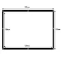 Projektiokangas MACLEAN MC-166 84 inch (175 x 131 cm) polyesteri vapaasti seisova/ripustettava 4:3