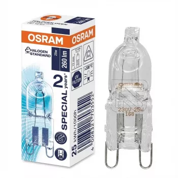 Halogeenilamppu Ledvance HALOPIN 25 W G9 T13.3 lämmin valkoinen, 260 lm, 2000 h, himmennettävä