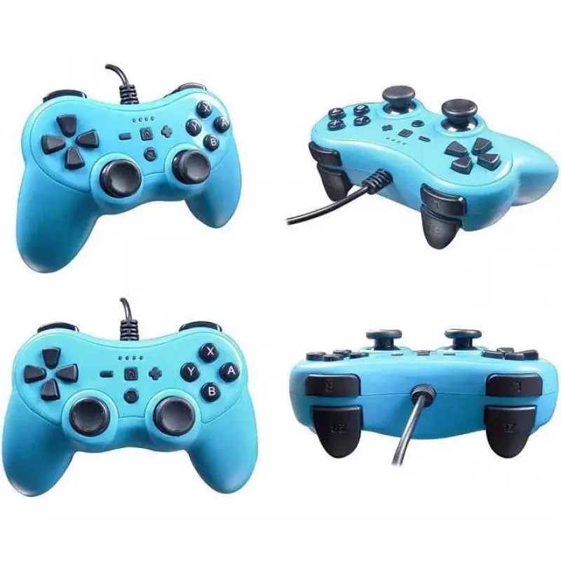 Johdollinen ohjain SUBSONIC SA5488-1 Neon Blue — Nintendo Switchille, johdollinen liitäntä
