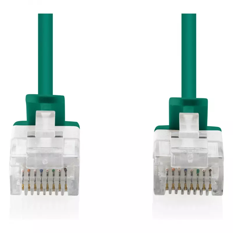 Verkkopatchkaapeli DIGITUS CAT6 U-UTP ohut, 2 m, vihreä