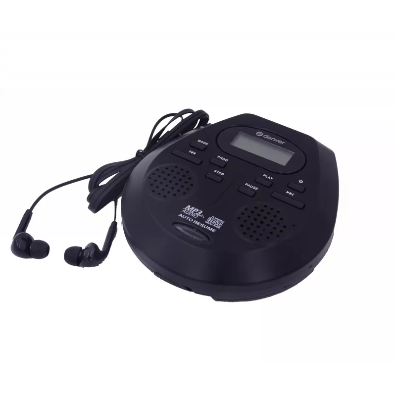 Kannettava CD-soitin Denver DMP-395B musta MP3-toisto LCD-näyttö
