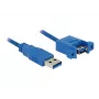 USB-kaapeli DeLOCK USB 3.0 A 1 m 85112