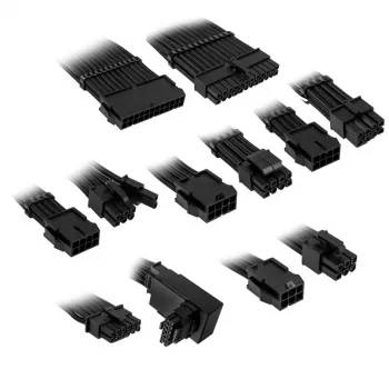 Kolink Core Pro punottu kaapelinjatkosarja 12V-2x6 Type 1 - syvänmusta