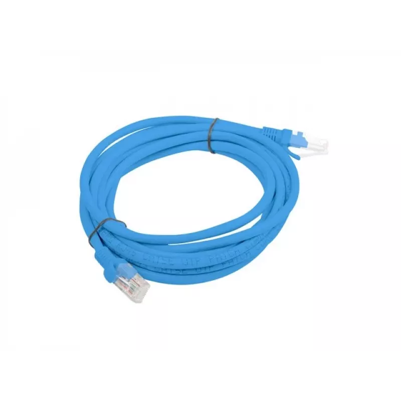 LANBERG PCU6-20CC-0300-B Cat6 U/UTP kytkentäkaapeli, 3 m, sininen, 10 kpl:n pakkaus