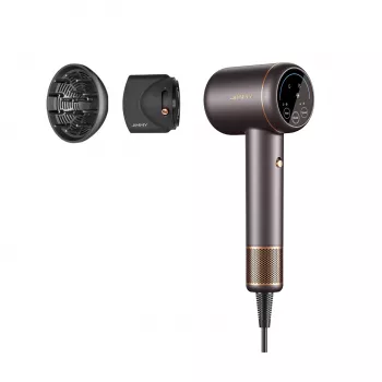 Hiustenkuivaaja Jimmy F8 1600 W, 3 lämpötila-asetusta, ionitoiminto, diffuusorisuutin, harmaa