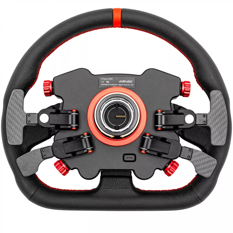 Simagic GT1 D -ohjauspyörä + Pro-Hub/painike - nahka